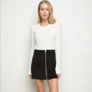 Brandy Melville Black Clarity Tight Pocket Skirt